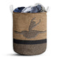 Small Size Ballet Dance Rope Wallpaper Laundry Basket For Bathroom Bedroom Storage