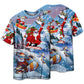 Mountain Snowboarding Christmas Short Sleeve Pajamas Set For Christmas Mornings And Relaxed Lounging