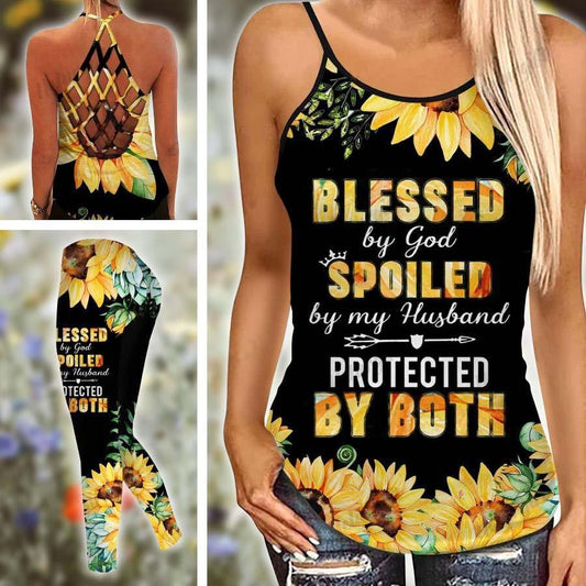 Jesus Bless Peace Hollow Tank Top For Fitness Activities And Daily Wear