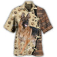 Creative German Shepherd Dog Hawaiian Shirt Pattern Detail For Thoughtful Gifting