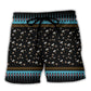 Christmas Viking Beach Shorts For Holiday Cruises And Leisure And Relaxation
