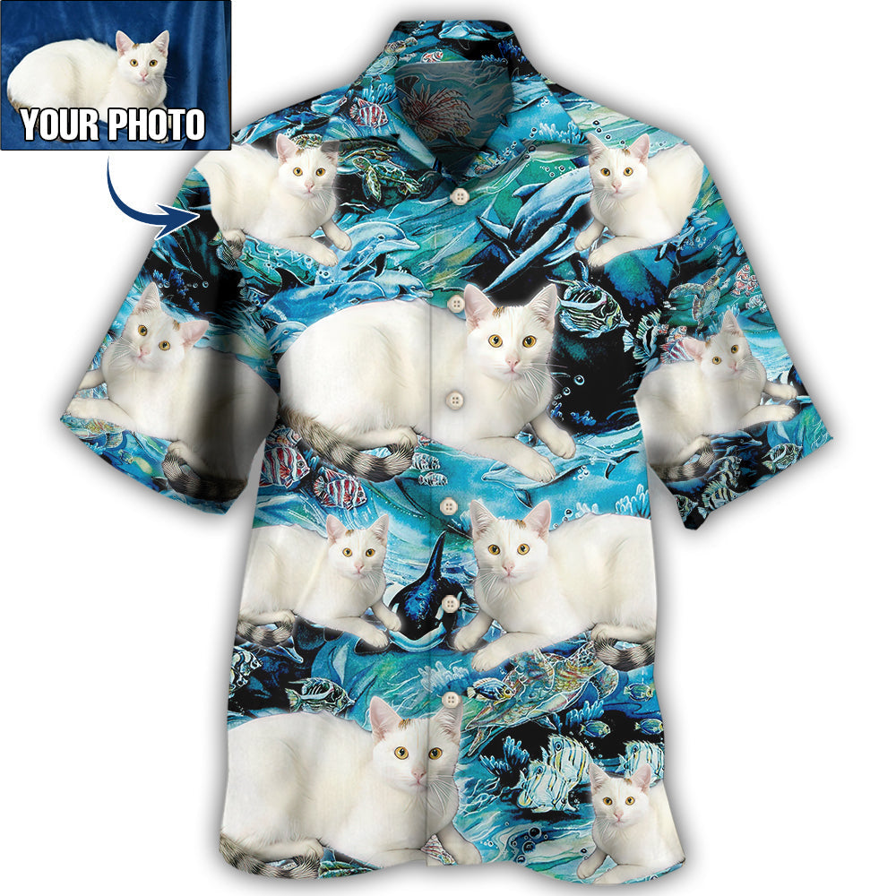 Cat Various Custom Photo Hawaiian Shirt Pattern Detail For Vacation Travel And Daily Wear