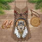 Native Wolf Peaceful V-Neck Sleeveless Cami Dress For Sunny Getaways And Thoughtful Gifting