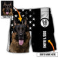 German Shepherd Lovely Dog Personalized Photo Beach Shorts Print Detail For Beach Activities And Vacation Wear