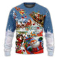 Christmas Say Hi From Santa Sleigh Sweater For Holiday Parties Family Gatherings And Seasonal Gift Giving