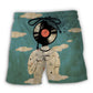 Music Beach Shorts For Summer Vacations And Bright Seasonal Outfits