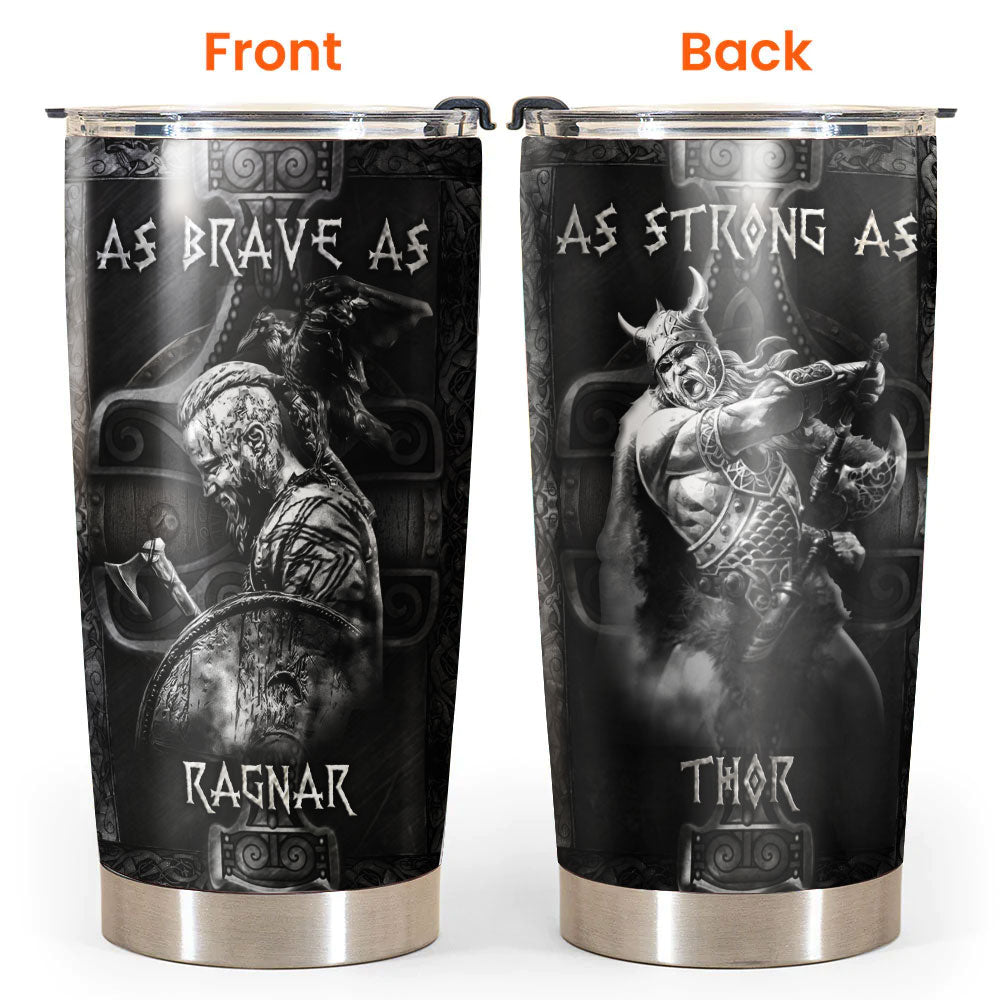 Viking Brave Norse Warrior Wisdom 20 Oz Tumbler For Coffee Travel And Daily Drinks