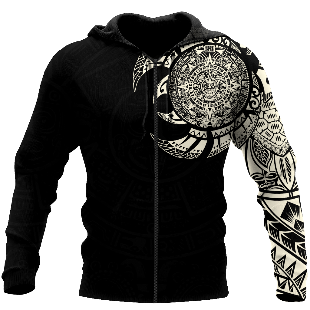 Aztec Mayan Tattoo Hoodie For Traditional Inspired Outfits Travel And Thoughtful Gifts