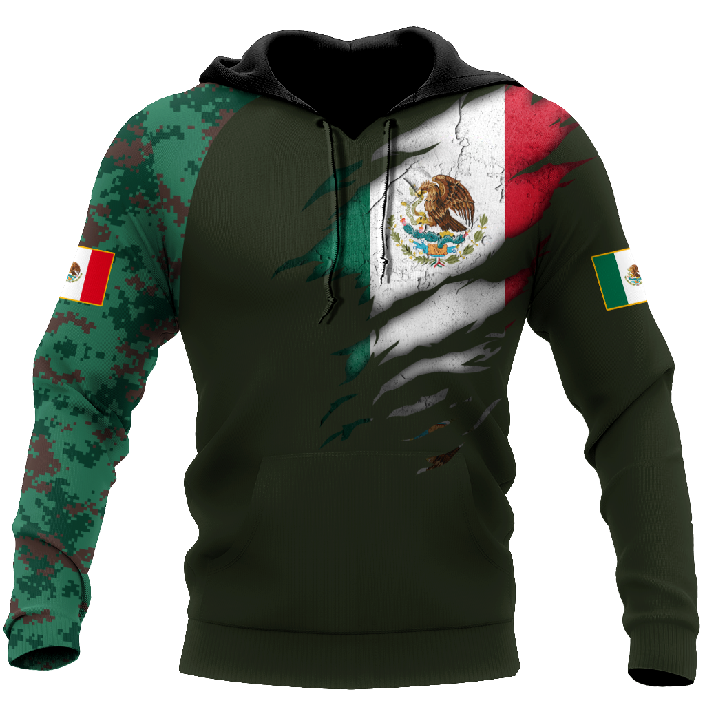 Mexican Coat Arms Hoodie For Traditional Themes Outdoor Events And Casual Travel