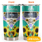 Hippie Van With Sunflower Personalized 20 Oz Tumbler For Coffee Travel And Daily Drinks