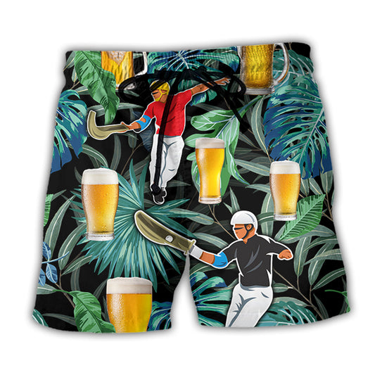 Tropical Beer Beach Shorts For Warm Weather Outings And Comfortable Daily Use