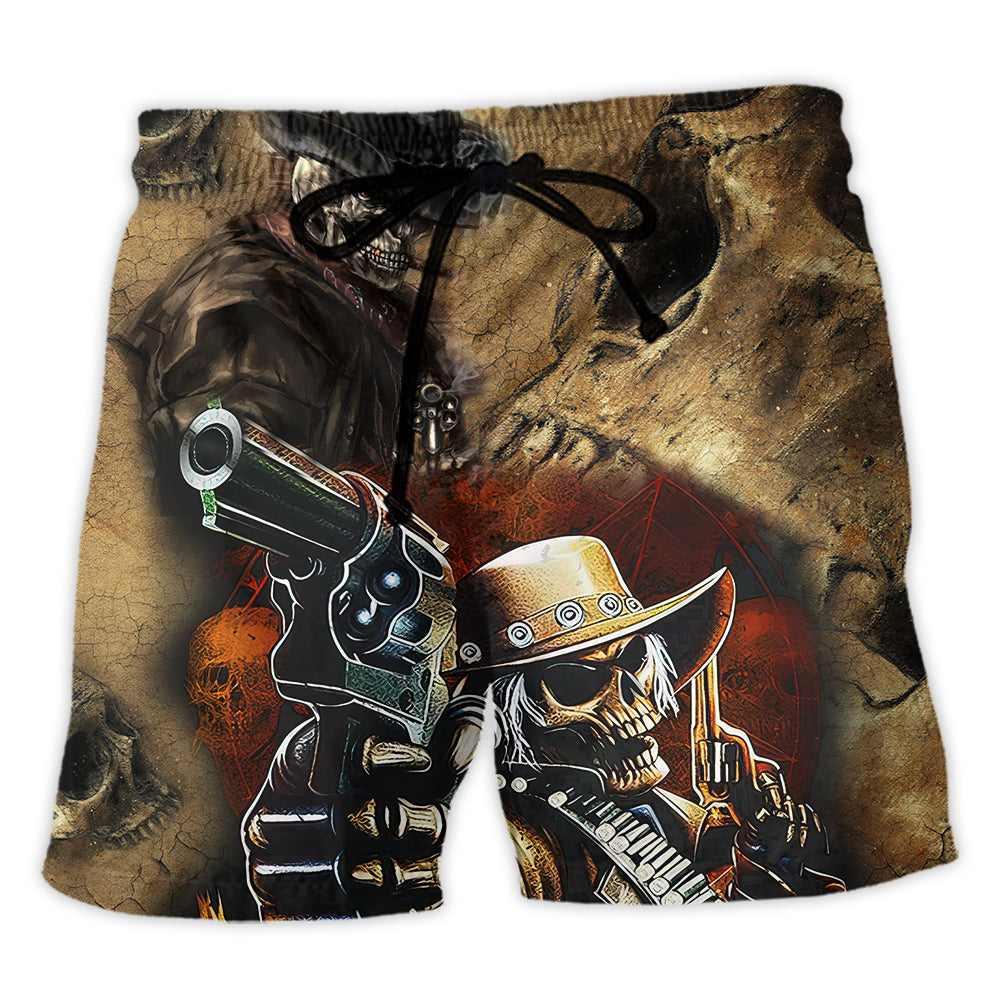 Skull Beach Shorts For Island Getaways, Sunny Day Adventures, And Thoughtful Gift Giving