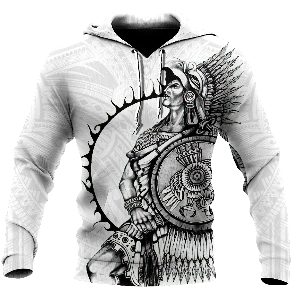 Mexican Aztec Warrior Hoodie For Cultural Appreciation Events Casual Wear And Thoughtful Gifting