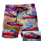 Car Tropical Various Style Personalized Photo Beach Shorts For Warm Weather Travel And Everyday Comfort