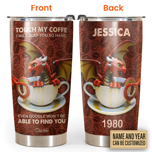 Dragon Touch My Coffee Art Personalized 20 Oz Tumbler For Coffee Travel And Daily Drinks