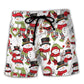 Christmas Snowman Beach Shorts For Casual Day Trips And Weekend Casual Style