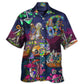 Funny Barbecue Food BBQ Grill Hawaiian Shirt Pattern Detail For Casual Outings