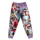 Santa Building A Snowman Gift Short Sleeve Pajamas Set For Festive Sleepovers And Family Photos