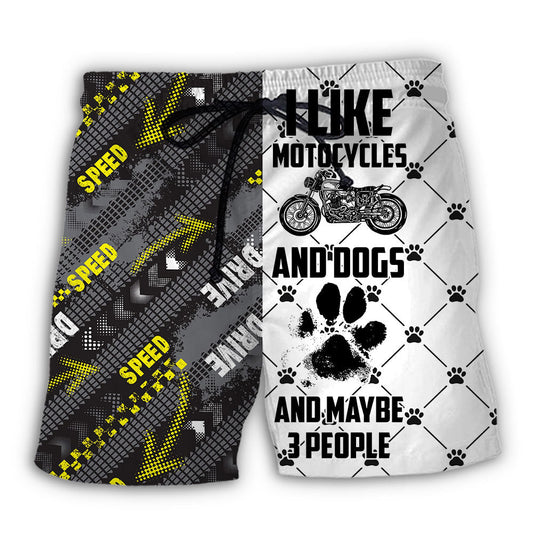 Motorcycle Dog Beach Shorts For Poolside Relaxation And Thoughtful Gift Giving