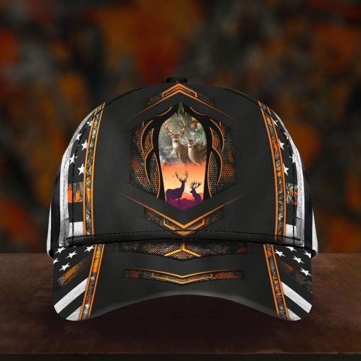 Hunting Deer Lover Custom Classic Cap For Holiday Adventures Parties And Comfortable Styling