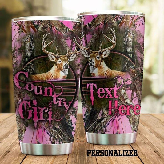 Hunting Love Deer 20 Oz Tumbler For Coffee Travel And Daily Drinks