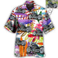 Motorcycle Personalized Photo Hawaiian Shirt Resort Outfit View For Tropical Vacations