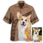 Classic Dog Paw Custom Photo Personalized Hawaiian Shirt For Summer Events And Casual Outdoor Wear