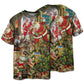 Santa Christmas Toy Workshop Short Sleeve Pajamas Set For Festive Sleepovers And Family Photos