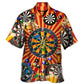 Dart Player Beer Night Fun Hawaiian Shirt Design Detail For Sunny Adventures And Casual Wear