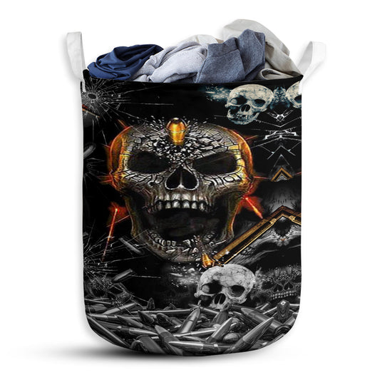 Small Size Skull Oh My Skull Cool Laundry Basket For Bathroom Bedroom Storage