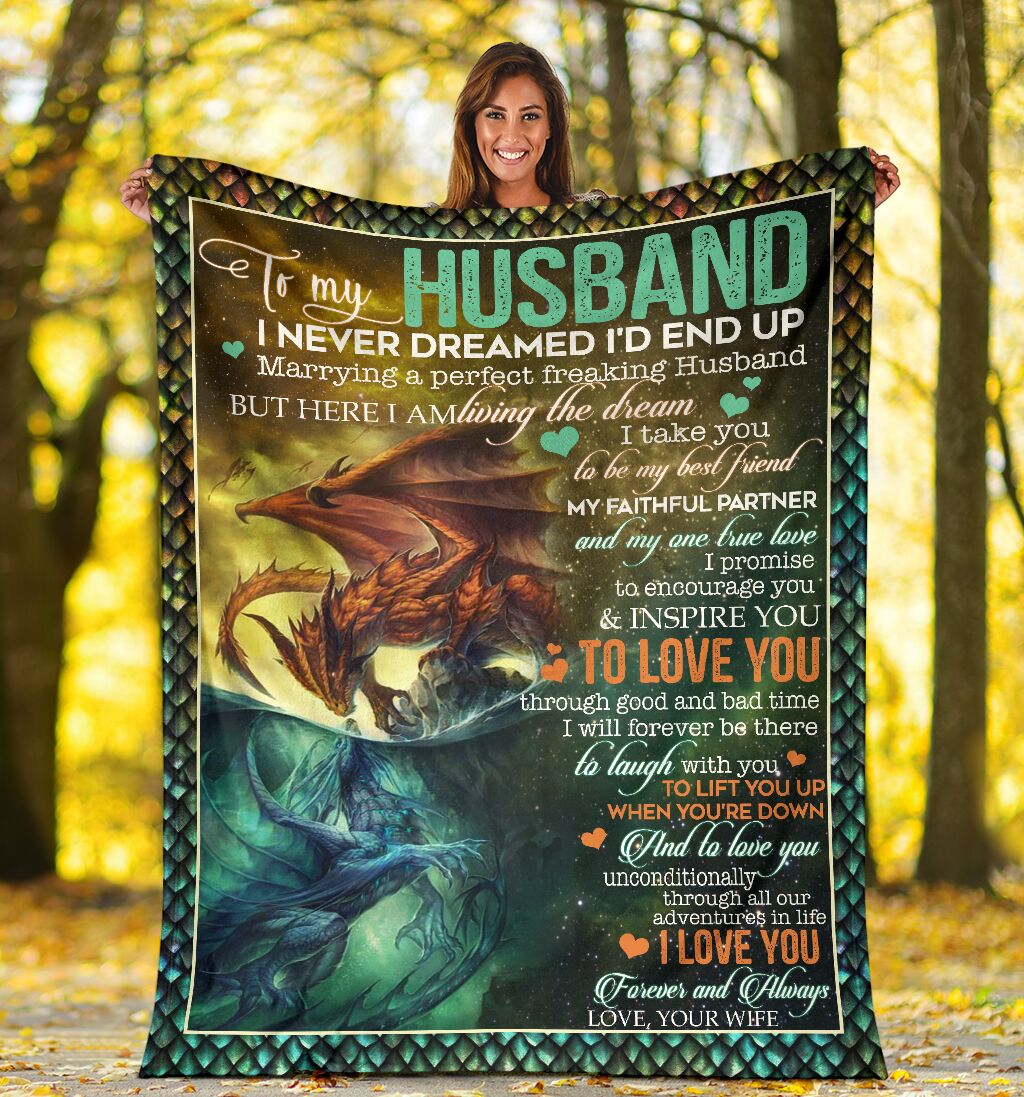 Dragon I Am Living My Dream Flannel Blanket For Cozy Bedroom Sofa Decor