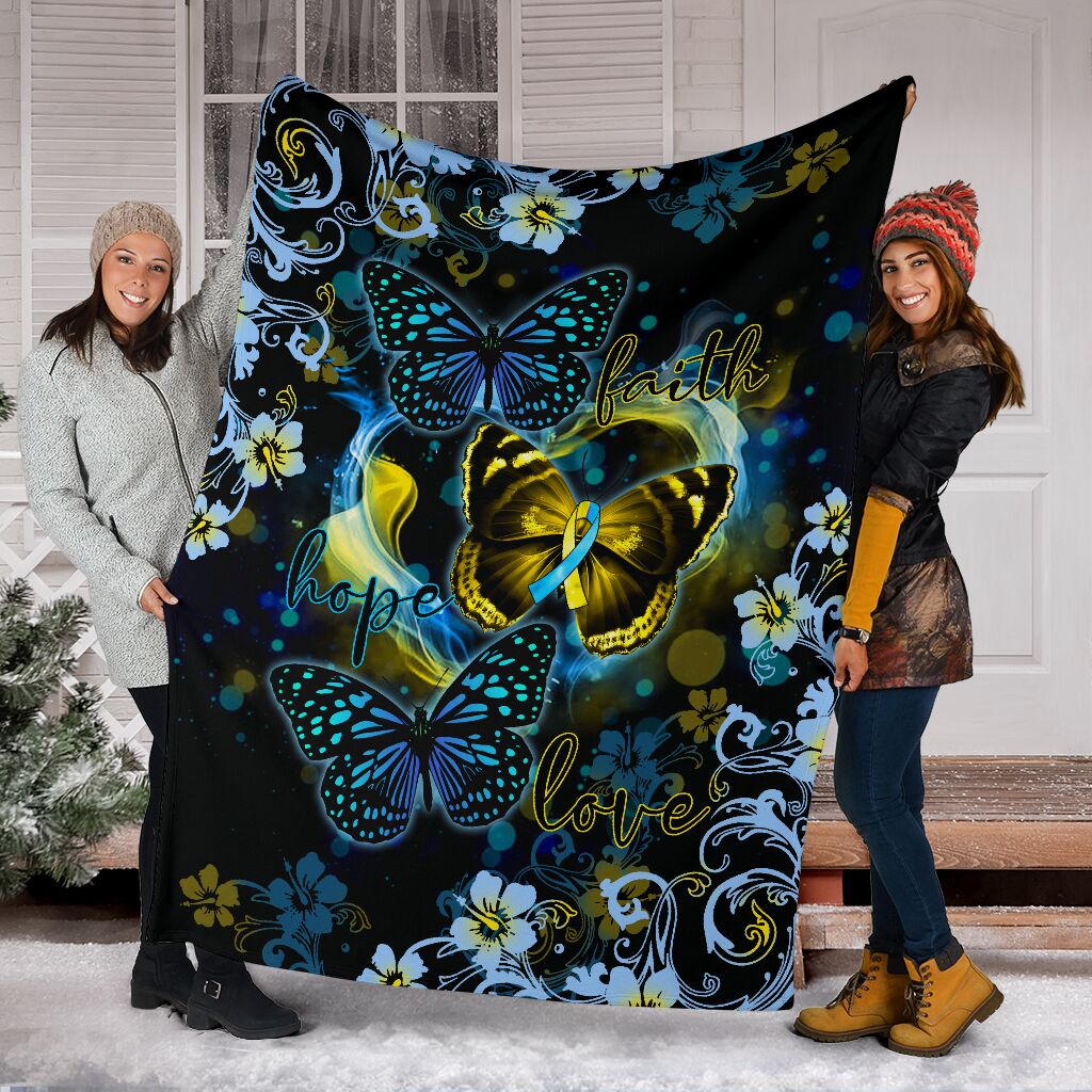 Down Syndrome Awareness Flannel Blanket For Cozy Bedroom Sofa Decor