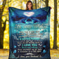 Dolphin To My Wife Dolphin In The Ocean Flannel Blanket For Cozy Bedroom Sofa Decor