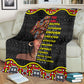 Black Girl God Says You Are African American Strong Flannel Blanket For Cozy Bedroom Sofa Decor