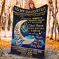 Diabetes Awareness Daughter Butterfly Flannel Blanket For Cozy Bedroom Sofa Decor
