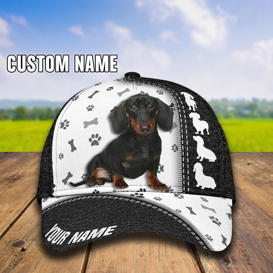 Dachshund Custom All Over Print Classic Cap For Casual Styling Beach Days And Weekend Adventures