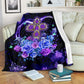 God Love God Christian Rose Flannel Blanket For Cozy Bedroom Sofa Decor