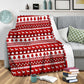 Christmas Teacher Simple Pattern Flannel Blanket For Cozy Bedroom Sofa Decor