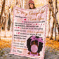 Black Girl To My Daughter African American Lovely Flannel Blanket For Cozy Bedroom Sofa Decor