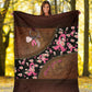 Breast Cancer Awareness Never Give Up Flannel Blanket For Cozy Bedroom Sofa Decor