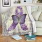 Cystic Fibrosis Awareness Flannel Blanket For Cozy Bedroom Sofa Decor