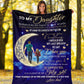 Family Dad To My Daughter Flannel Blanket For Cozy Bedroom Sofa Decor