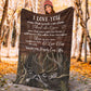 Hunting Love I Love You Flannel Blanket For Cozy Bedroom Sofa Decor