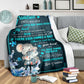 Autism Awareness Son Gift Flannel Blanket For Cozy Bedroom Sofa Decor