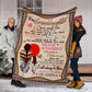 Native To My Granddaughter Native American Flannel Blanket For Cozy Bedroom Sofa Decor