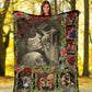 Skull You And Me Christmas Flannel Blanket For Cozy Bedroom Sofa Decor