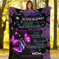 Fibromyalgia Awareness Butterfly Flannel Blanket For Cozy Bedroom Sofa Decor