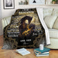 Dragon To My Daughter I Believe In You I Love You Flannel Blanket For Cozy Bedroom Sofa Decor