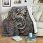 Dragon Protects Your Life Flannel Blanket For Cozy Bedroom Sofa Decor