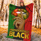 Black Woman Unapologetically Black African American Flannel Blanket For Cozy Bedroom Sofa Decor